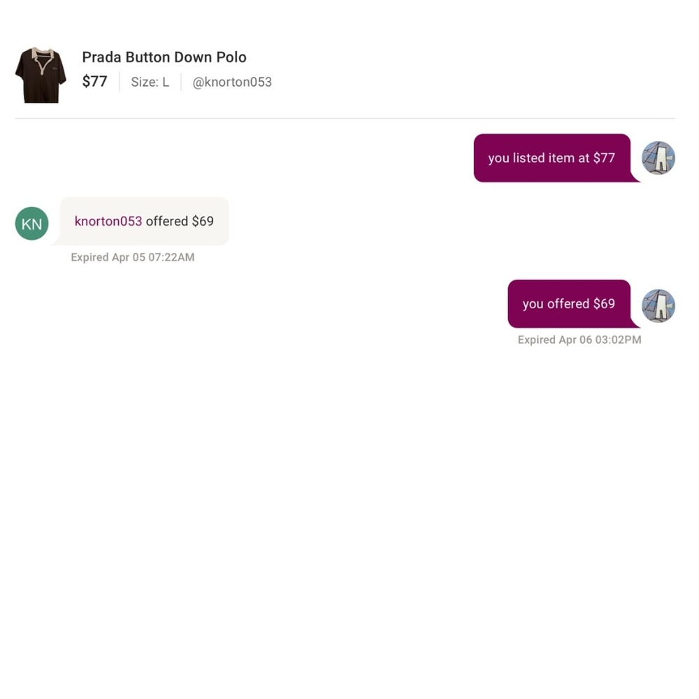 Prada Button Down Polo - image 3